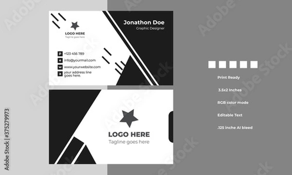 Obraz Business Card Design - vector