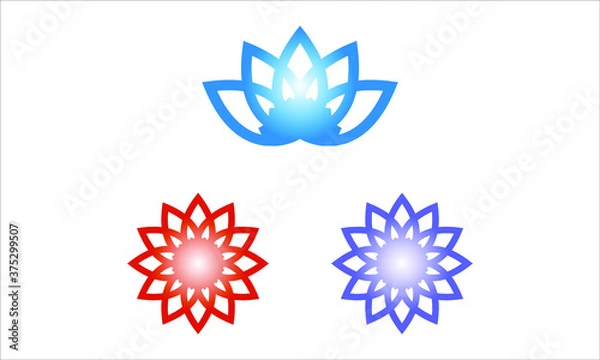 Fototapeta Lotus mandala vector design