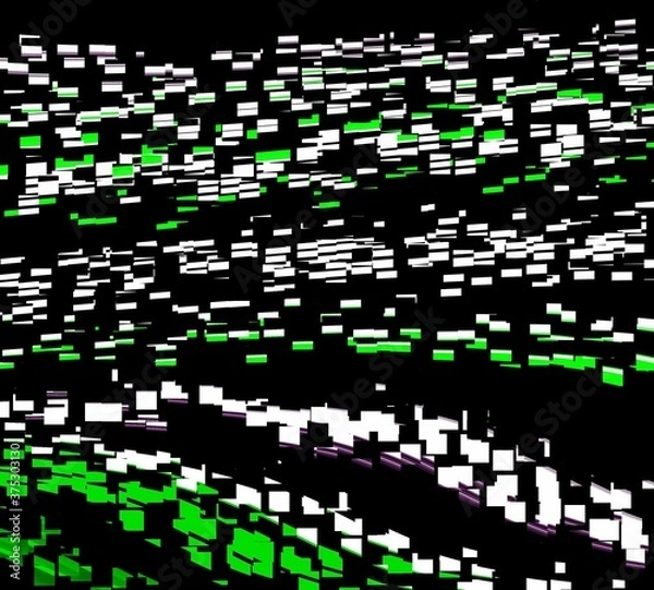 Obraz Green white squares background with squares