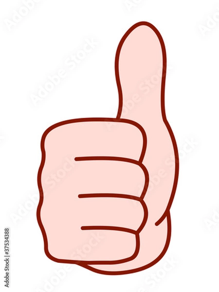 Fototapeta Main - Pouce levé