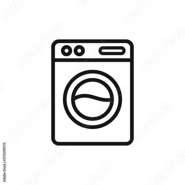 Fototapeta Washing machine icon design. vector illustration