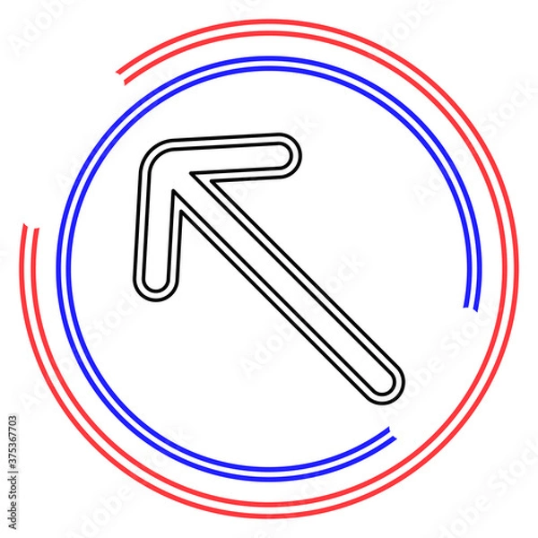 Obraz vector arrow symbol - arrow shape illustration