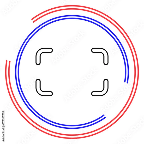 Obraz Autofocus icon - digital photo camera