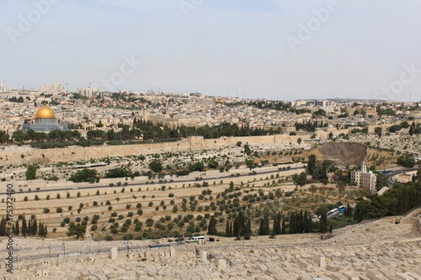 Obraz view of the city of jerusalem