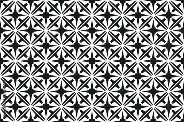 Fototapeta Geometric seamless pattern with lines. Lattice design.