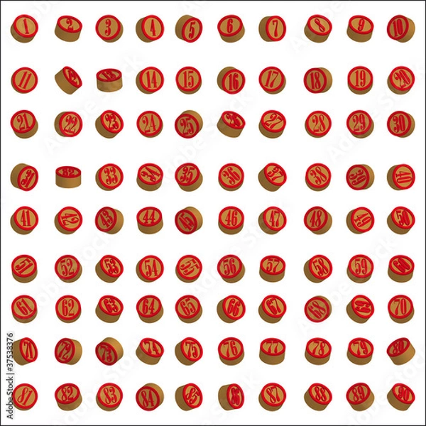 Fototapeta Numeri tombola