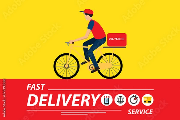 Obraz Bike delivery service