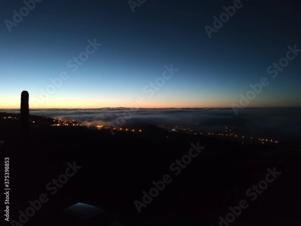 Obraz sunset over the river