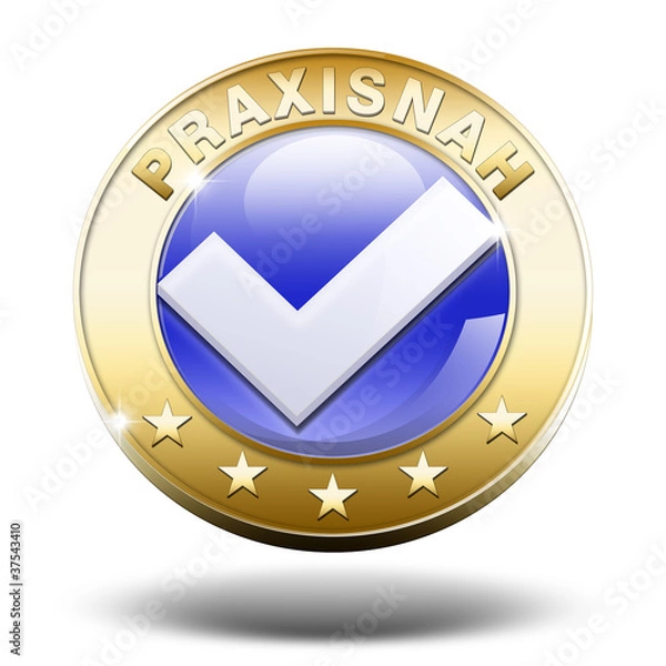 Fototapeta praxisnah button 3d gold