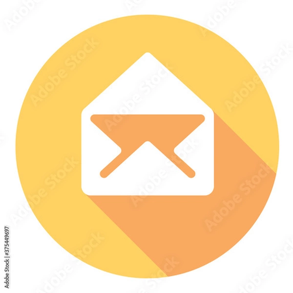 Fototapeta New message open envelope icon