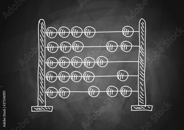 Obraz Drawing of abacus