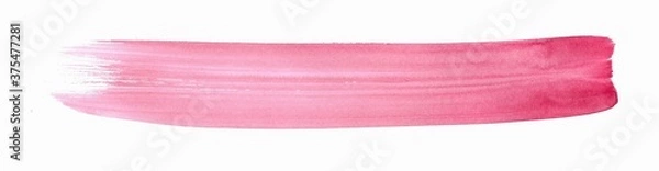 Fototapeta Abstract pink texture and background with brushstroke like lines drawn by watercolor paints. Great basic of print, badge, party invitation, banner, tag.