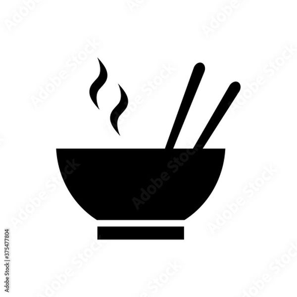 Fototapeta Soup icon, logo isolated on white background