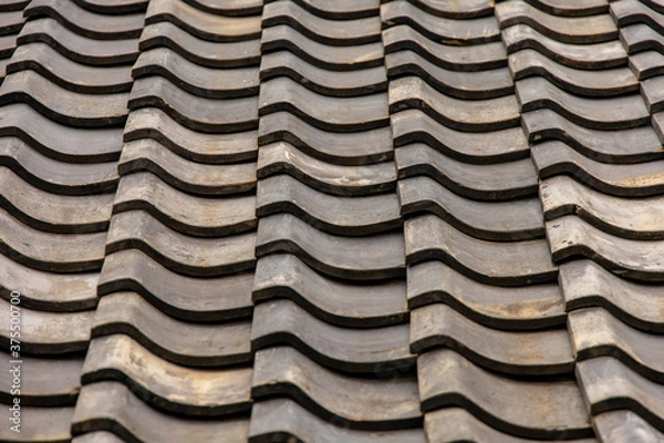 Obraz 黒い瓦屋根