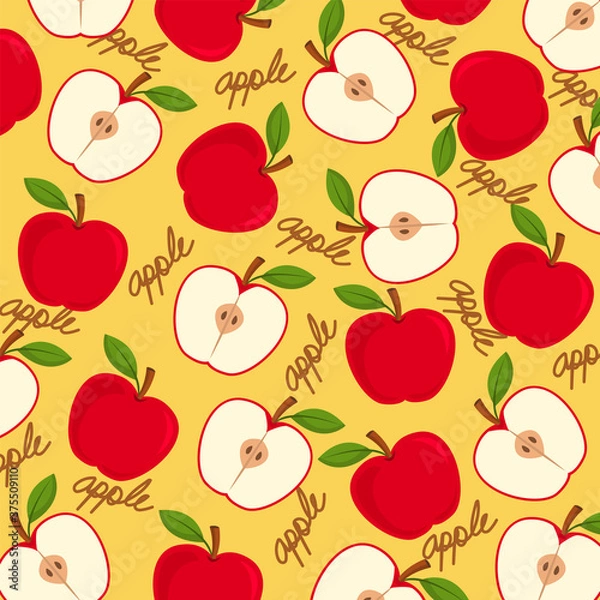 Obraz seamless background with apples