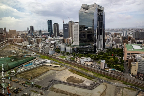 Fototapeta JR大阪駅北側の再開発地区　：　2020年9月