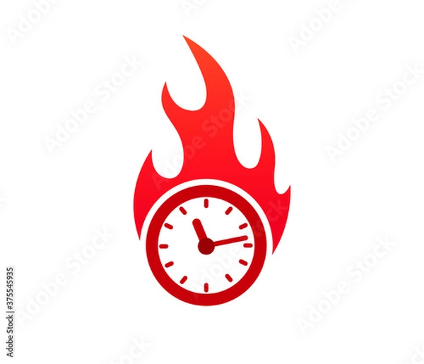 Fototapeta clock icons. Speedometer. abstract symbol of speed