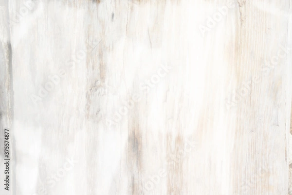 Obraz 白いペイントを施した風合いのある木目板