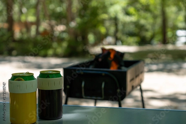 Obraz 今からキャンプ場でバーベキュー