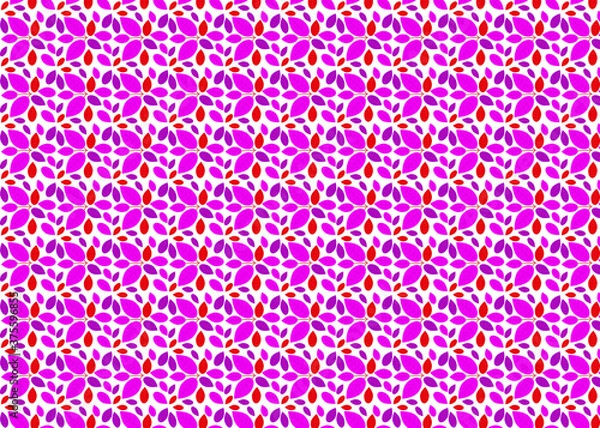 Fototapeta pattern seamless leaves colorful.