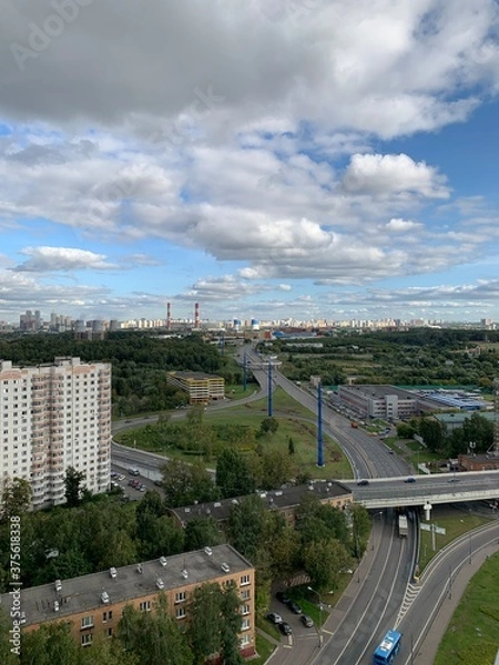 Obraz view of paris from eiffel tower