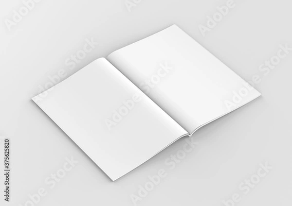 Fototapeta A4 editorial and catalog cover and page mockup
