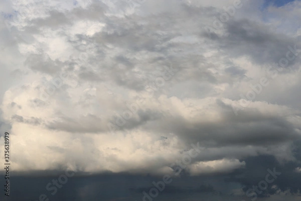 Fototapeta grey cloudy sky background for design