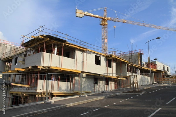 Obraz immeuble en construction