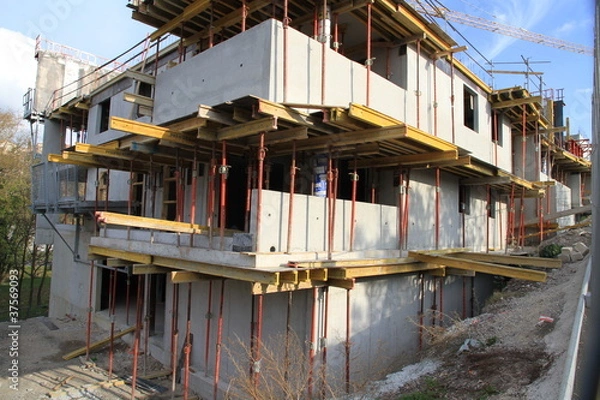 Obraz immeuble en construction