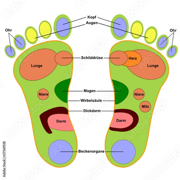 Obraz Fussreflexzone