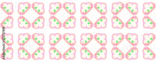Fototapeta Seamless Water Color Textile Pattern. 