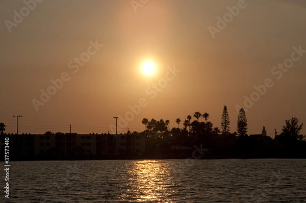 Obraz Sunset Sailing off Key West in Florida USA