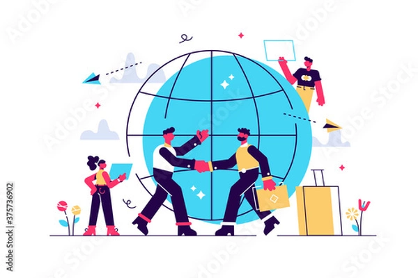 Obraz Human resources agency for migrants. 