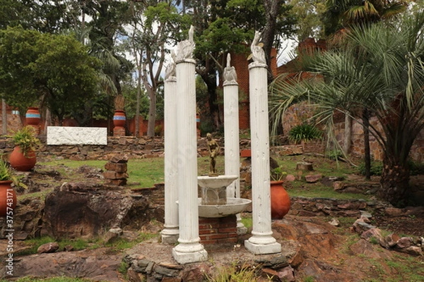 Obraz Gardens of Pittamiglio Castle with its alchemist theme