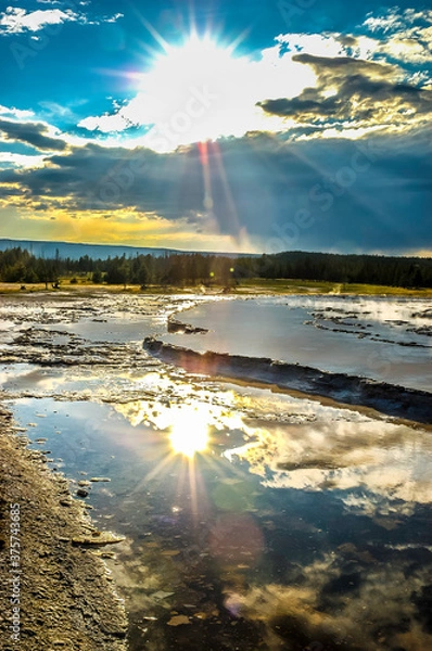 Obraz Yellowstone geyser