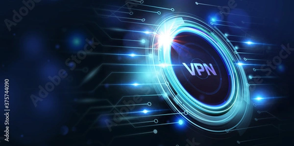 Obraz Business, Technology, Internet and network concept. VPN network security internet privacy encryption concept.