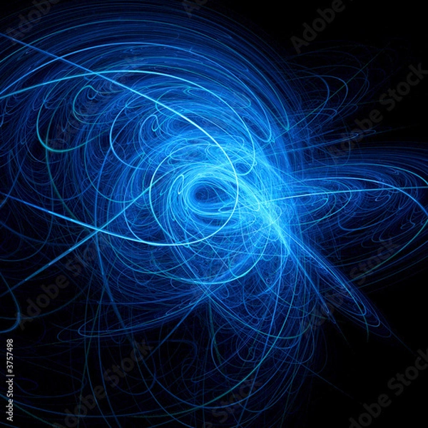 Fototapeta blue flame rays