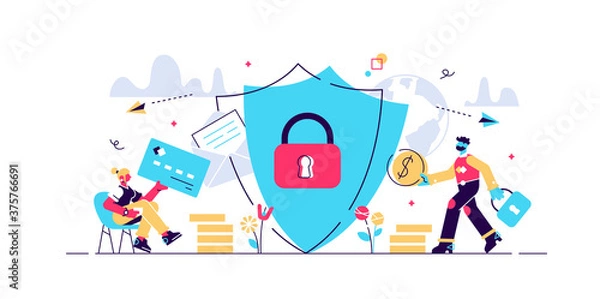 Fototapeta Internet security Concept for web page