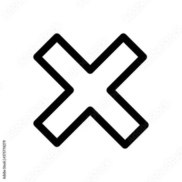 Obraz X Mark Icon Button