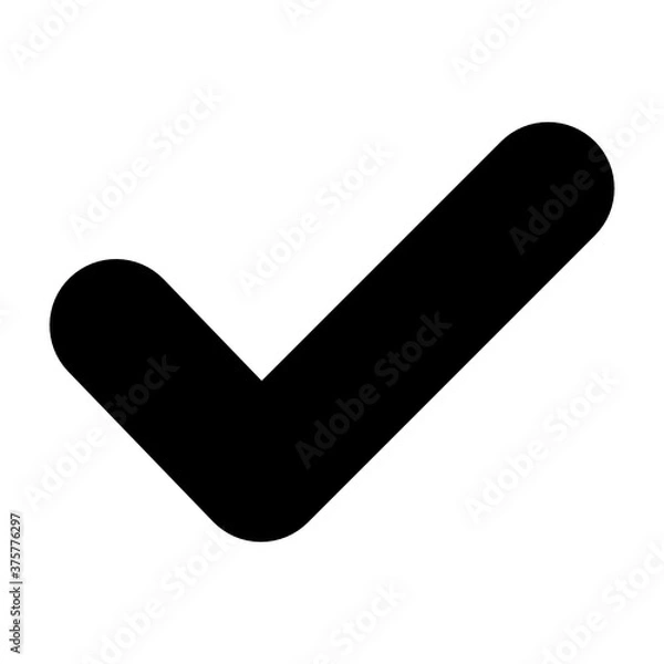Obraz Check mark icon button