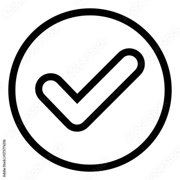 Obraz check mark button