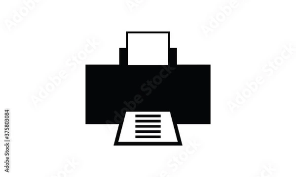 Obraz Printer symbol device icon vector illustration