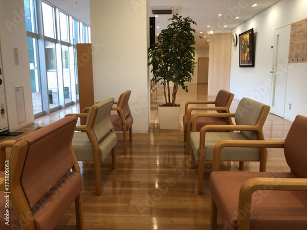Obraz 観葉植物のあるロビー