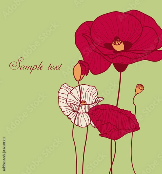 Fototapeta Red flower