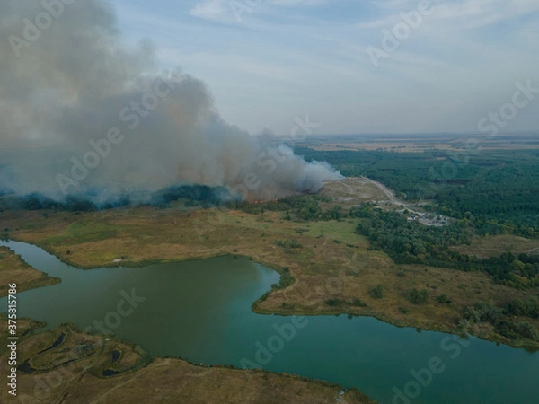 Obraz Fire at the city dump