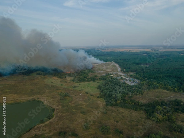 Obraz Fire at the city dump