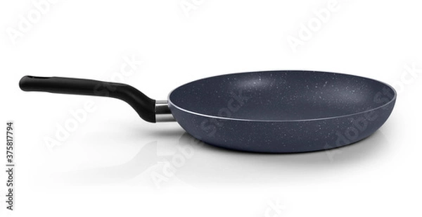 Fototapeta Frying pan isolated on white with clipping path