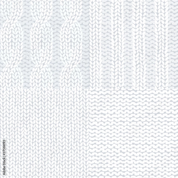 Obraz Knitted seamless background