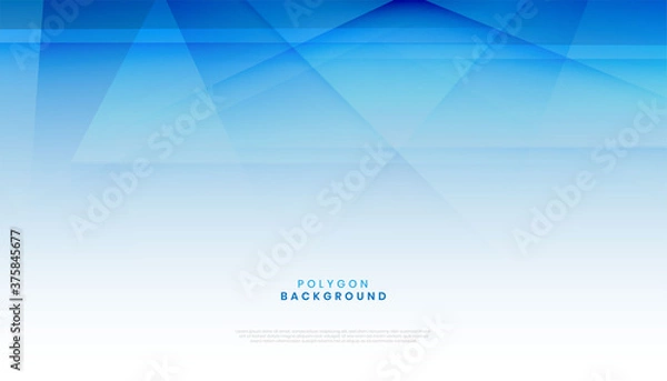 Fototapeta abstract modern blue polygon shape background