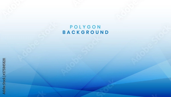 Fototapeta abstract modern blue polygon shape background